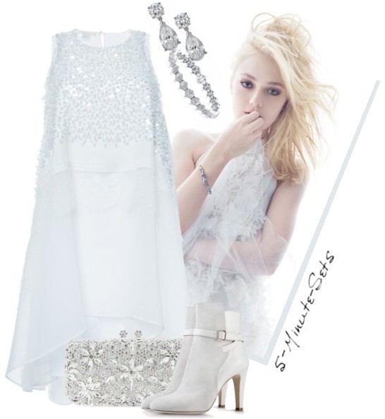 Rhinestone Women Handbags Crystal Bag Evening Metal Clutches Purse Hollow Out Diamond Wedding Clutch - Alberta Ferretti Boots Shoes - Dakota Fanning, W Magazine Pictoria - 