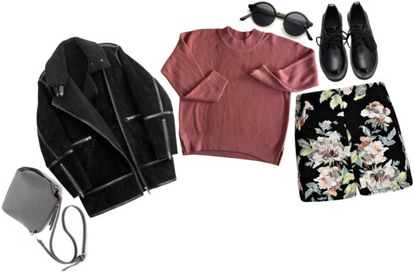 FLORAL HIGH WAISTED SHORTS boohoo - Knit Jumper -  H&M Studio
Leather coat