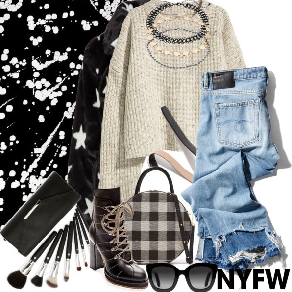 MISTY  low-heel boots, laced shoes, high heel shoes, rubber sole shoes and high heeled footwear - boy-straight-with-double-shredded-hems - Mansur+Gavriel+Circle+leather-trimmed+checked+canvas+shoulder+bag
